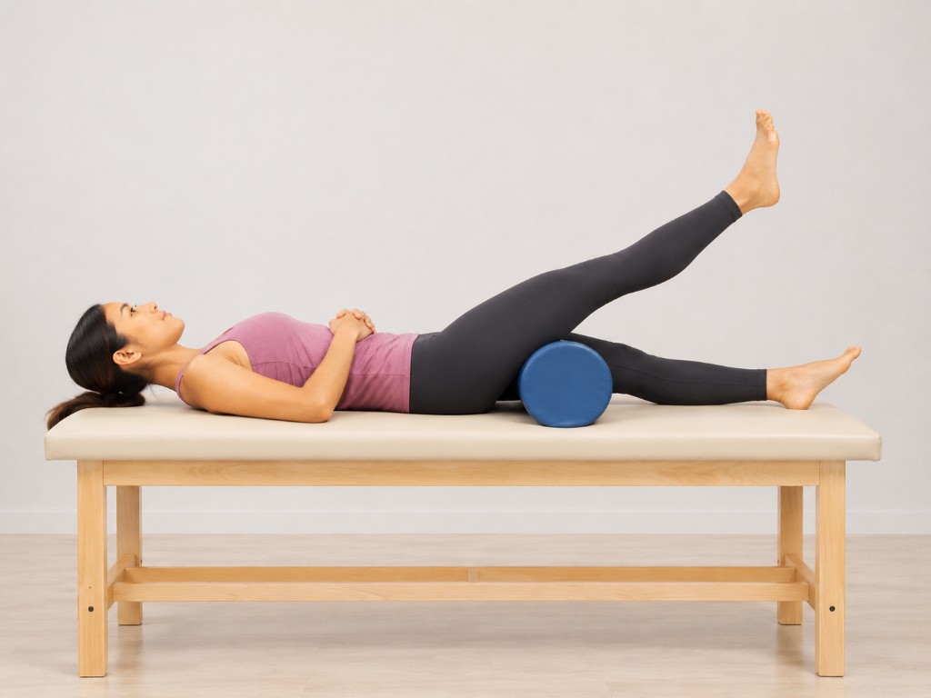 Short-Arc Quad over Bolster — start/setup and end/loaded positions