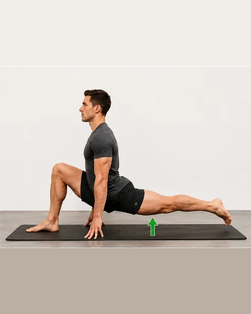 Back-Leg End-Range Hip-Extension Lift (in split) — view 2 of 2