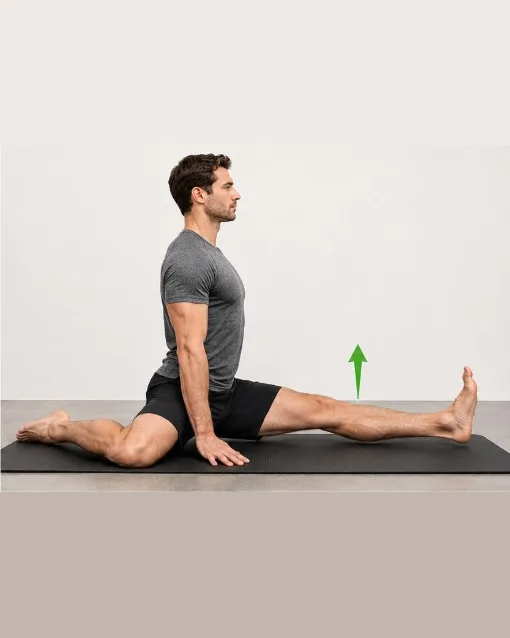 Supported Straight-Leg Lift from Partial Split — view 2 of 2