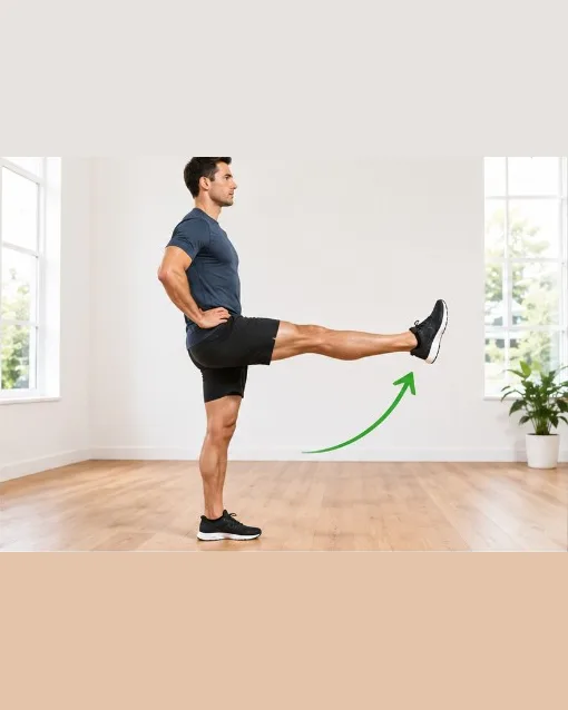Standing Active Straight-Leg Hold — view 2 of 2