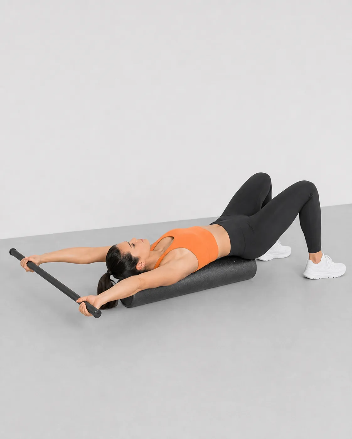 Foam-Roller Overhead Shoulder-Flexion Stretch — view 2 of 2
