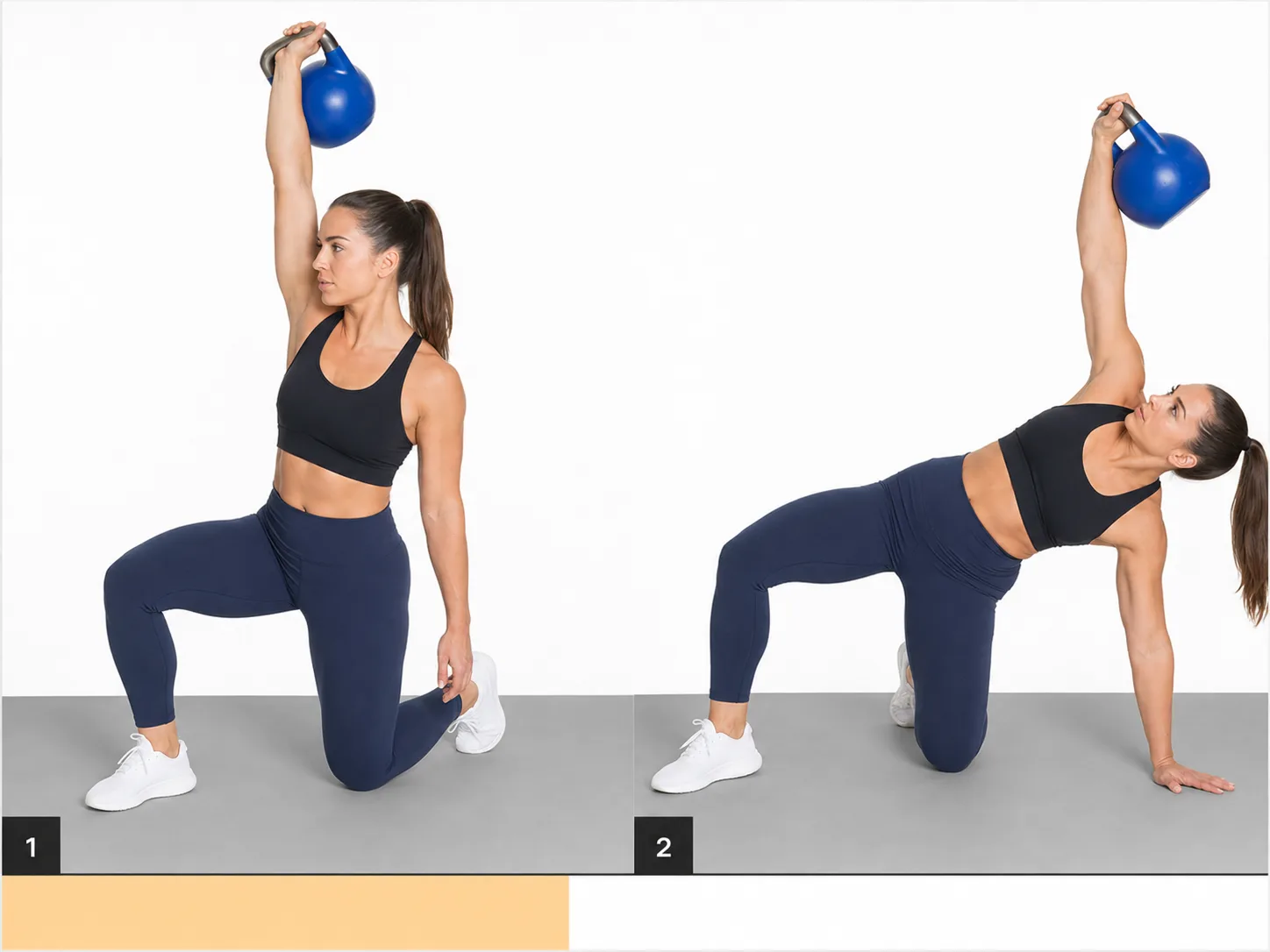Half-Kneeling Kettlebell Windmill demonstration