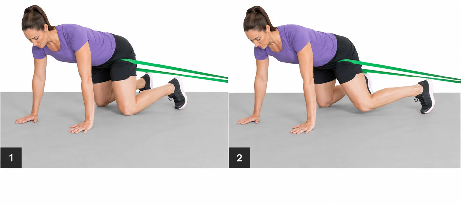 Banded Quadruped Hip Extension demonstration