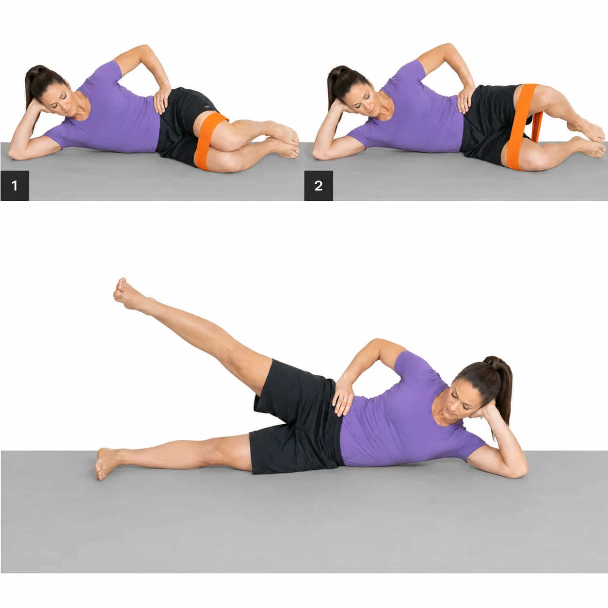 Side-Lying Straight-Leg Raise demonstration