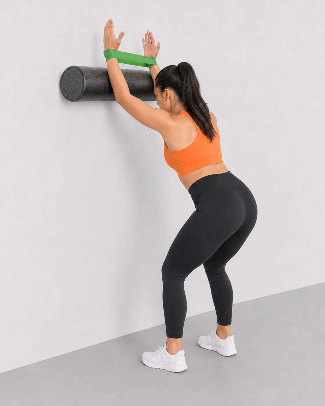 Wall Slide with Foam Roller and Resistance Band — view 2 of 2