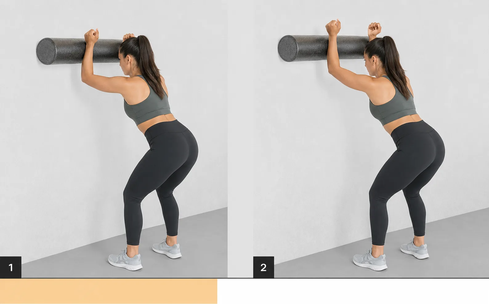 Wall Slide with Foam Roller demonstration