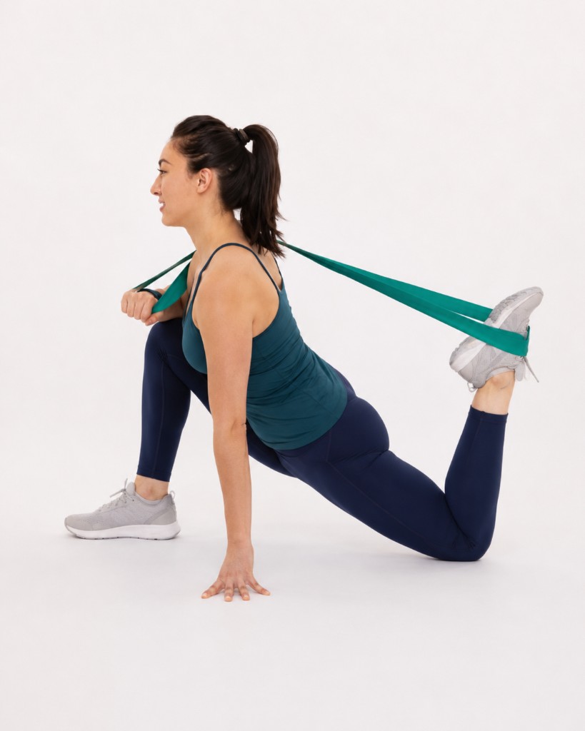 Kneeling Quadriceps Stretch demonstration